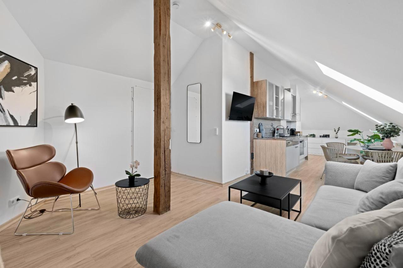 Stilvolle Wohnung: Private Dachterrasse - Zentral Augsburgo Exterior foto