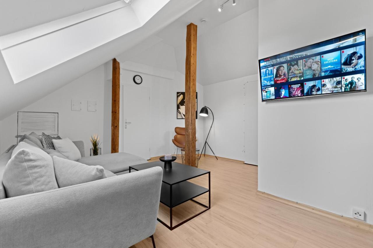 Stilvolle Wohnung: Private Dachterrasse - Zentral Augsburgo Exterior foto